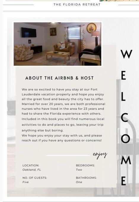 Quiet 2Bedroom At Fort Lauderdale Fl Bagian luar foto